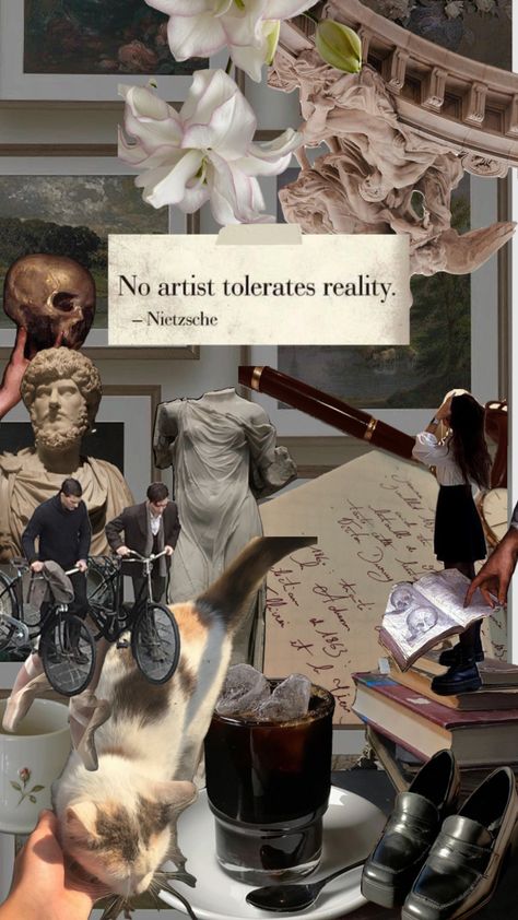 Aesthetic Wallpaper Academia, Light Academia Collage, Academia Collage, Philosophical Quotes, Socrates, Art Wallpaper Iphone, Friedrich Nietzsche, Living In New York, Light Academia