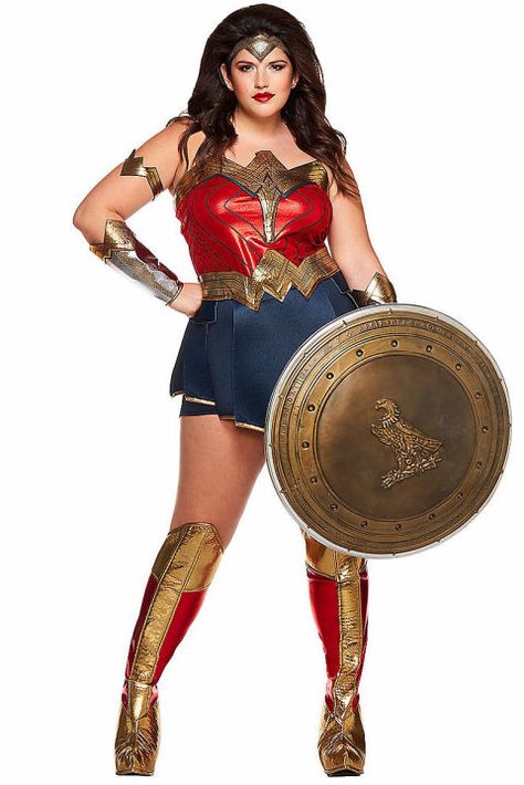 Wonder Woman: There will be a lot of Wonder Women this year, but you'll be the hottest one, obviously. Click through for more plus-size Halloween costumes. Wonder Woman Tutu, Wonder Woman Accessories, Wonder Woman Halloween Costume, Hippie Costume Halloween, Wonder Woman Outfit, Batman V Superman Dawn Of Justice, Best Couples Costumes, Wonder Woman Movie, Superman Dawn Of Justice