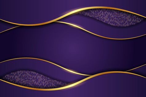 Luxury Background Purple Dynamic Overlapped Layer with Elegant Glow Golden Effect and Glitter Background Purple, Wallpaper Purple, Luxury Background, Golden Background, Purple Wallpaper Iphone, Tumblr Wallpaper, Purple Wallpaper, Vector Art, Iphone Wallpaper