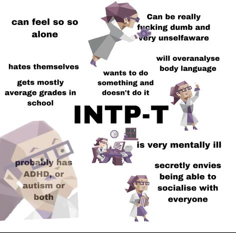 Best Match For Intp, Which Type Of Intp Are You, Intp Boyfriend Aesthetic, Intp Intp Relationship, Intp Female Relationships, Intp-t Female, Intp T Meme, Songs For Intp, Intp Personality Funny