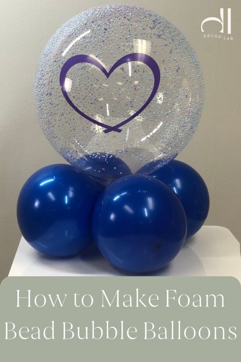 Try accenting your next balloon creation with these fun foam bead bubbles! Balloon Tips, Balloon Tutorials, How To Make Foam, Jumbo Balloons, Bubble Balloons, Helium Balloons, Diy Beads, Event Decor, Bridal Shower