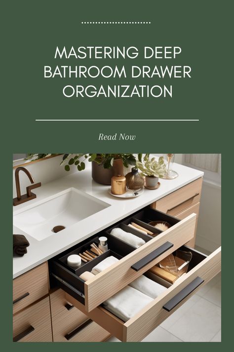 Tired of digging around in deep bathroom drawers? Discover practical tips for organizing even the most cluttered spaces! Learn how to maximize efficiency with smart storage solutions that work for every bathroom. From arranging personal care items to clever storage containers, this guide will help transform your messy drawers into neat havens. Say goodbye to chaos and hello to beautifully organized drawers! Settle in for some simple yet effective organizational tricks and prepare to transform your bathroom like never before! Bathroom Deep Drawer Organization, Organizing Bathroom Drawers, Deep Bathroom Drawer Organization, Bathroom Drawer Organization Ideas, Yellow Tile Bathroom, Organized Drawers, Bathroom Drawer Storage, Deep Drawer Organization, Organizing Bathroom