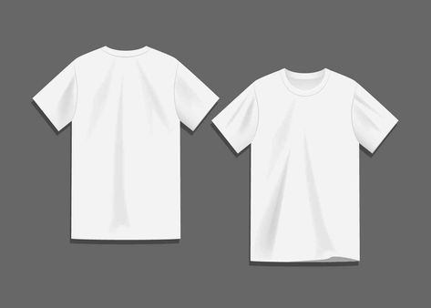 White Blank T-shirt Template Vector White T Shirt Template, T Shirt Template, Plain White T Shirt, Tshirt Template, Free T Shirt Design, Desain Editorial, T Shirt Design Template, Plain White Tee, Blank T Shirts