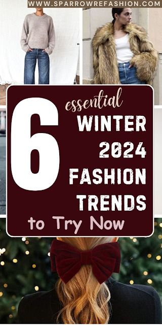 6 Stunning Winter 2024 Fashion Trends You’ll Love - Sparrow Refashion: A Blog for Sewing Lovers and DIY Enthusiasts Womens Winter Fashion 2024, 2024 Winter Fashion, Winter 2024 2025 Fashion Trends, Winter Style 2024, Winter Trends 2024, 2024 Winter Fashion Trends, Winter Fashion 2024, Fall Winter 2024/2025 Fashion Trends, Fall Looks 2024