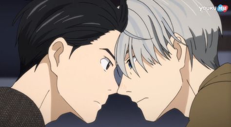 e06: forehead touch Yuri And Victor, Yuri Victor, Katsuki Yuri, Born To Make History, Yuuri Katsuki, Viktor Nikiforov, Revolutionary Girl Utena, Yuri Katsuki, Victor Nikiforov