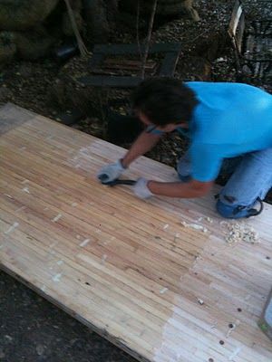 Read this blog about turning bowling alley wood into countertops...Then call us to buy some for YOUR project! Diy Bowling Alley, Bowling Alley Table, Diy Bowling, Recycled Wood Projects, Reuse Recycle Upcycle, Complete Kitchen Remodel, Countertops Diy, Industrial Cabinets, Wood Projects For Beginners