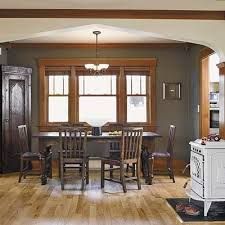 Natural Wood Trim, Oak Wood Trim, Dark Wood Trim, Wood Crown Molding, Molding Design, Ceiling Trim, Oak Trim, Gray Walls, Honey Oak