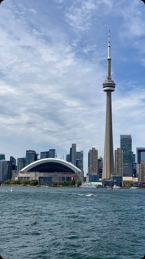 Toronto Canada Aesthetic, Canada Toronto City, Toronto Aesthetic, Revolving Restaurant, Canada Lifestyle, The Burj Khalifa, Toronto Skyline, Observation Tower, Immigration Canada