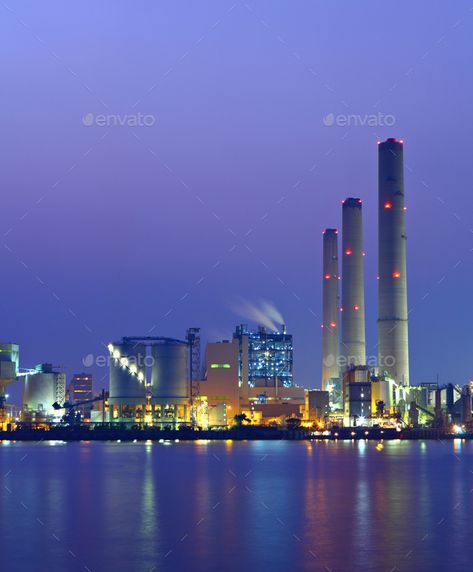 Futuristic Civilization, Thermal Power Station, Thermal Power Plant, Manufacturing Plant, Plant Powered, Electric Power, Power Station, Dream Board, Power Plant