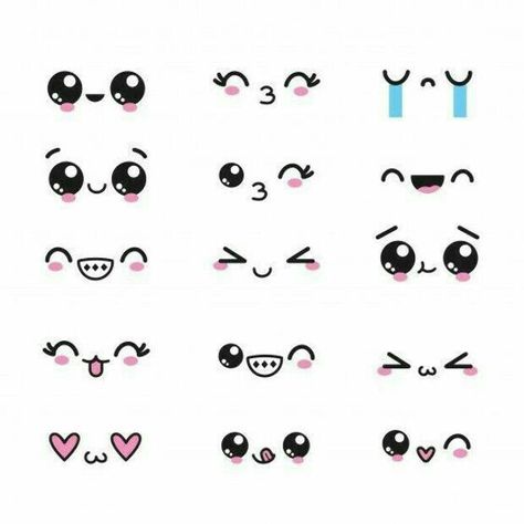 Cute Easy Doodles, Kawaii Faces, Doodle Art Drawing, Easy Doodles Drawings, Cute Doodles Drawings, Cute Doodle Art, Kawaii Doodles, Mini Drawings, Be Healthy