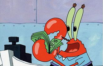 Mr. Crabs is frugal.  In fact, he is a cheapskate! Money Meme, Mr Krabs, Spongebob Wallpaper, Gloomy Day, Spongebob Memes, 7 Deadly Sins, Spongebob Squarepants, Business Quotes, Mood Pics