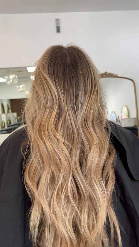 Highlights With Shadow Root, Balayage On Long Hair, Dark Hair With Blonde Highlights, Long Hair Balayage, Dirty Blonde Hair With Highlights, Summer Blonde Hair, Brunette Hair With Highlights, Shadow Root, Balayage Hair Dark