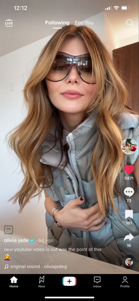 Olivia Jade Red Hair, Olivia Jade Hair, Olivia Jade Outfits, Olivia Jade, Brown Hair Looks, Chefs Kiss, Hair 2024, Hair Appointment, Long Bangs