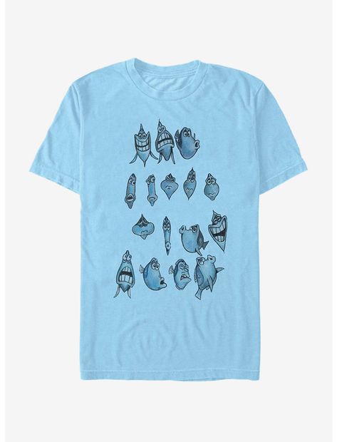 Disney Pixar Finding Nemo Dory Faces T-Shirt Nemo Dory, Tall Hoodies, Plus Size Fits, Finding Nemo, Sweaters And Jeans, Tshirts Online, Hot Topic, Disney Pixar, Shirt Online