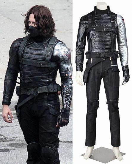 Xcoos presents you every accurate detail of Original Winter Soldier Cosplay Costume---All costume is Tailor made to fit you perfectly. You also can easily move around is it and do any exercises because it’s very flexible. Suit up with this Winter Soldier Cosplay costume! Become the Super-soldier and join in the battle against Captain America! Edgy Costumes, Cyberpunk Gang, Bucky Barnes Cosplay, Winter Soldier Costume, Winter Soldier Cosplay, Captain America Cosplay, Captain America The Winter Soldier, Captain America Costume, Marvel Costumes