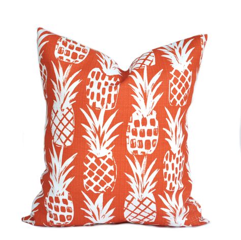 One quality Outdoor pillow cover, Orange Pineapple, decorative throw pillow,  Orange Outdoor pillow, accent pillow, Tropical pillow case by ThatDutchGirlHome on Etsy Pillow Tropical, Orange Outdoor Pillows, Tropical Pillow, Blue Outdoor Pillows, Orange Pillow Covers, Tropical Pillows, Orange Pillow, Orange Throw Pillows, Patio Pillows