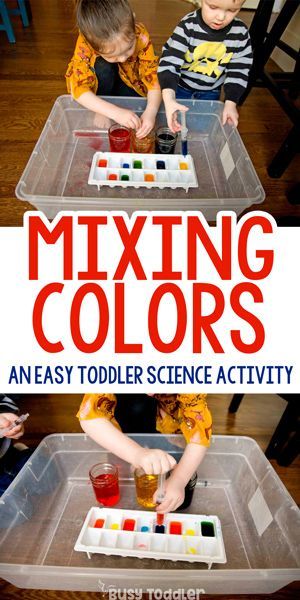 Science Unit Preschool, Color Changing Science Experiment, Color Unit Preschool Activities, Mixing Colors Activities, Toddler Science Experiments, Pre-k Science, Science For Toddlers, Science Week, Chemistry Experiments