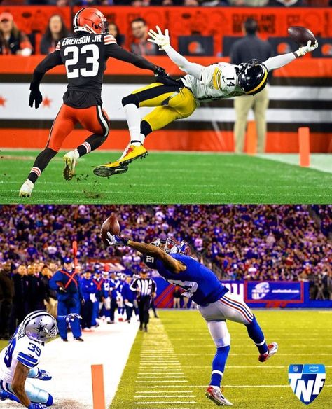 George Pickens vs Odell Beckham Jr's Catch. #steelers #newyorkgiants #nyg #nfl #2022 #amazon #football #georgepickens #odellbeckham George Pickens Catch, Odell Beckham Jr Catch, Nfl Catches, George Pickens, Football Swag, Kobe Bryant Lebron James, Football Board, Boys Football, Nfl Photos