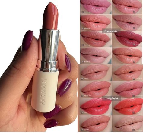 💄Lipstick with a soft and creamy formula that nourishes the lips👄 💫Enhanced formula delivers a creamy, hydrating finish. It features a unique blend of 🩷Shea butter 🥑Avocado oil 🌟Kokum butter 🖤Murumuru butter ⭐️Squalane ➡️Provides both hydration💧and a comfortable smooth application! Available in 16 luxious shades! Comment “Lips” to snag your shade! #lipstick #lips #good #love #beautiful #Squalane #makeup #makeuplover #farmasi #cosmetics #fyp Farmasi Lipstick, Farmasi Makeup, Kokum Butter, Creamy Lipstick, Lipstick Swatches, Avocado Oil, Makeup Lover, Shea Butter, Hair Care