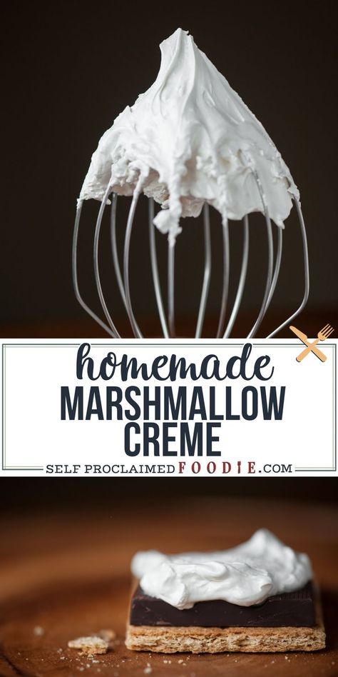 Marshmallow Cream Filling For Cupcakes, How To Make Marshmallow Cream, Marshmallow Creme Recipes, Homemade Marshmallow Cream, Marshmellow Cream, Marshmallow Cream Filling, Meringue Frosting, Homemade Marshmallow, Marshmallow Frosting