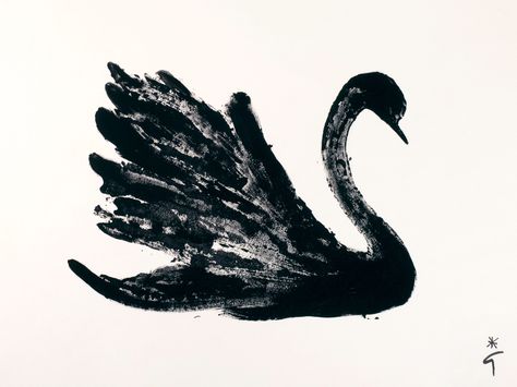 René Gruau Black Swans, Black Swan Aesthetic, Rene Gruau, Mazzy Star, Classical Antiquity, Swan Lake, Black Swan, Black N White, Star Girl