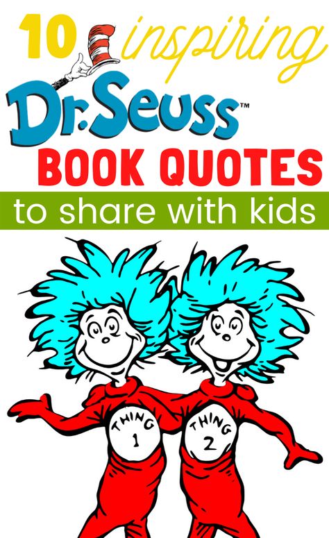 With #DrSeussDay right around the corner, I'm excited to share these inspiring Dr. Seuss book quotes! These are great to share with kids on this special day. Dr Suess Quotes For Kids, Dr. Seuss Books, Dr Seuss Quotes For Kids, Birthday Quotes Kids, Childrens Day Quotes, Dr. Seuss Book, Dr Seuss Books, Dr Seuss Classroom, K Quotes