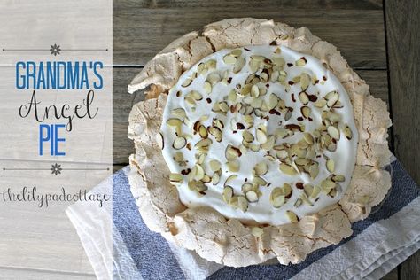 Angel Pie Recipe, Lily Pad Cottage, Angel Pie, Lilypad Cottage, Crostini Recipes, Iowa Girl Eats, Custard Filling, Gf Desserts, Homemade Spices