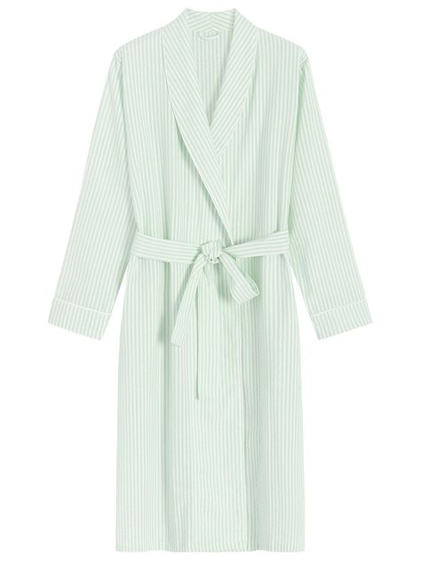 PRICES MAY VARY. Soft, comfortable and lightweight cotton seersucker robe Classic wrap robe with shawl collar Removable belt at the waist, inner tie for added security Two handy side-seam pockets White piping adds to the classically bathrobe look Aesthetic Loungewear, Bach Weekend, Monogram Robes, Cotton Bathrobe, Flannel Robe, Relaxed Outfit, Cotton Sleepwear, Plus Size Brands, Nightgowns For Women