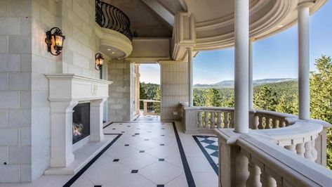 Palatial Mansions, Mansion Balcony, Biltmore Mansion, Mansion Homes, New York Penthouse, Lovely Places, Mansion Interior, Balcony Design, Trendy Home