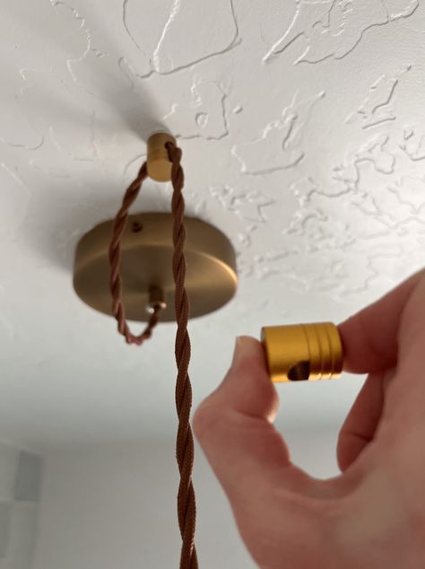 How to Swag a Light Fixture - How We Do How To Hang Lamp From Ceiling, Swag Hook Chandelier, Swag Light Fixture Dining Rooms, How To Swag Light Fixture, Swagged Light Fixtures, Vintage Swag Light, Diy Swag Light, Swag Light Fixture, Over Sink Lighting