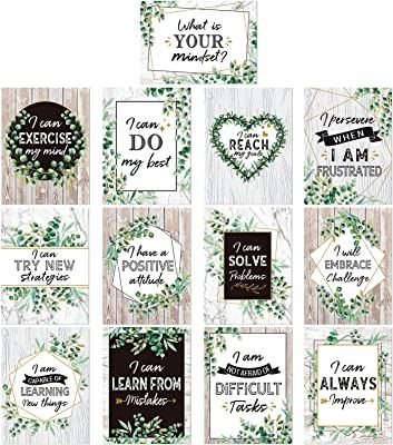 What You Get: you will get 13 pieces of growth mindset posters in different designs, including 1 piece of [What is Your Mindset] poster, 12 pieces of classroom inspirational posters, equipped with 80 pieces of glue point dots for easily hanging; Each growth mindset poster for classroom features a warm and encouraging message of optimism, create an inspiring learning environment to students Inspirational Classroom Posters, Student Supplies, Growth Mindset Posters, Bulletin Board Sets, Bulletin Board Decor, Wall Banner, Classroom Bulletin Boards, Teacher Supplies, Board Decoration