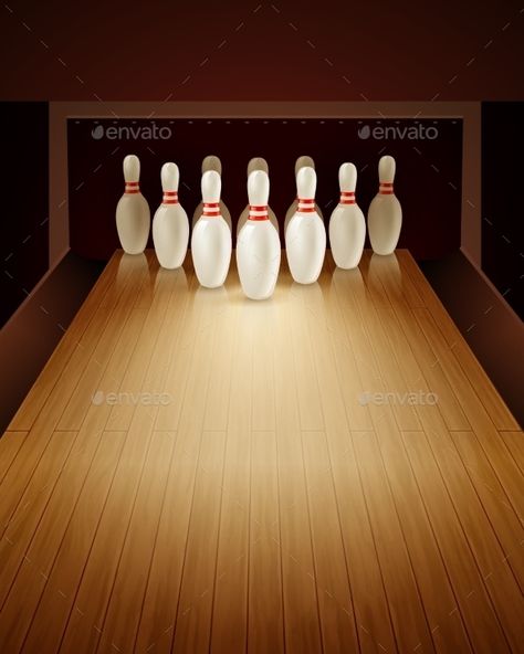 Bowling Game Realistic Illustration Optavia Tips, Bowling Lane, Typography Wallpaper, Portraits Pop Art, Games Wallpaper, Sport Vector, Sketch Background, Realistic Illustration, Bowling Games