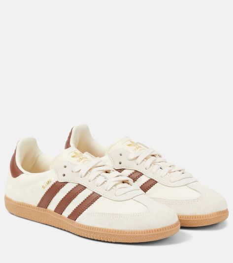 Samba OG leather sneakers in white - Adidas | Mytheresa Adidas Samba Og, Adidas Shoes Women, Adidas Campus, Fall Winter 2024, Shoes Sneakers Adidas, Vans Authentic, Adidas Gazelle, White Trainers, Dream Shoes