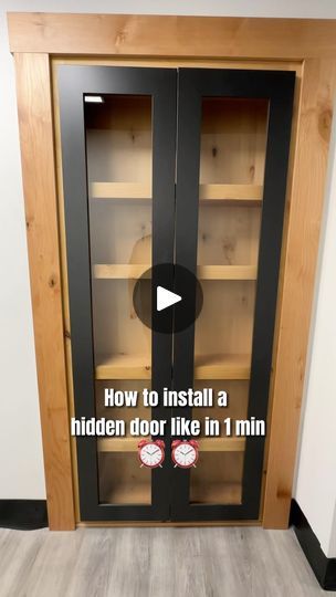 Hinged Bookcase Door, Murphy Door Bookcases, Diy Secret Door, Murphy Doors, Bookcase Door Diy, The Murphy Door, Nate Smith, Hidden Door Hinges, Murphy Door