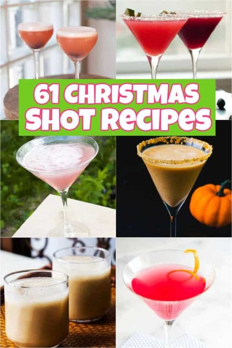 61 Festive Christmas Shots - christmasonadime.com Xmas Shots, Christmas Shots, Shot Recipes, Ultimate Christmas, Holiday Drinks, Festive Christmas, Holiday Festival, Taste Buds, Holiday Cheer