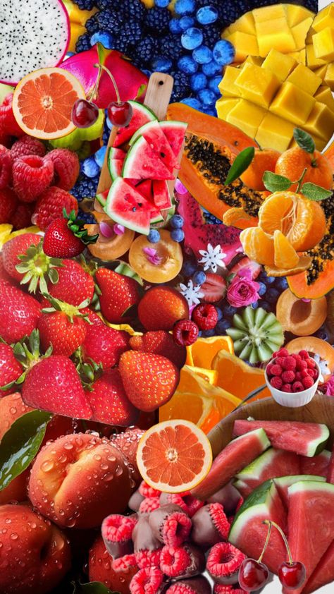 #fruits Fruits Asthetic Picture, Aesthetic Fruit, Fruits Aesthetic, Fruits And Veggies Aesthetic, Aesthetic Fruits And Vegetables, Bright Fruit Aesthetic, Tropical Fruits Aesthetic, Eating Fruits And Vegetables Aesthetic, Fruits And Vegetables Pictures