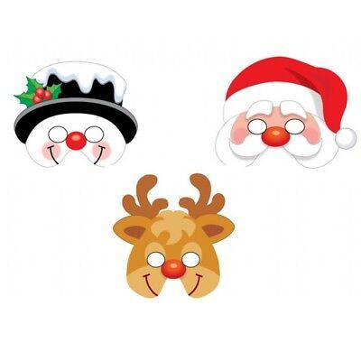 Christmas EVA Foam Face Eye Mask Stocking Filler Party | Santa Reindeer Snowman | eBay Masks Kids, Christmas Units, Christmas Fancy Dress, Carnival Birthday Parties, Carnival Birthday, Novelty Toys, Fancy Dress For Kids, Animal Masks, Handmade Christmas Decorations