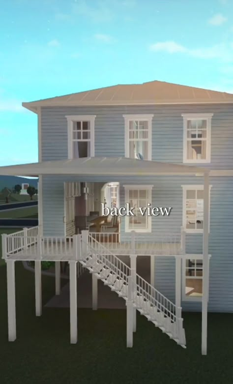 Peachy Lexi Bloxburg House Layout, Coastal Granddaughter Bloxburg House, Bloxburg Costal House Exteriors Ideas, Bloxburg Summer House Ideas Layout, Cute Beach House Exterior Bloxburg, Alaska Violet Profile Bloxburg, Boo Burg Beach House, Beachouse Bloxburg, Peachylexii Bloxburg House