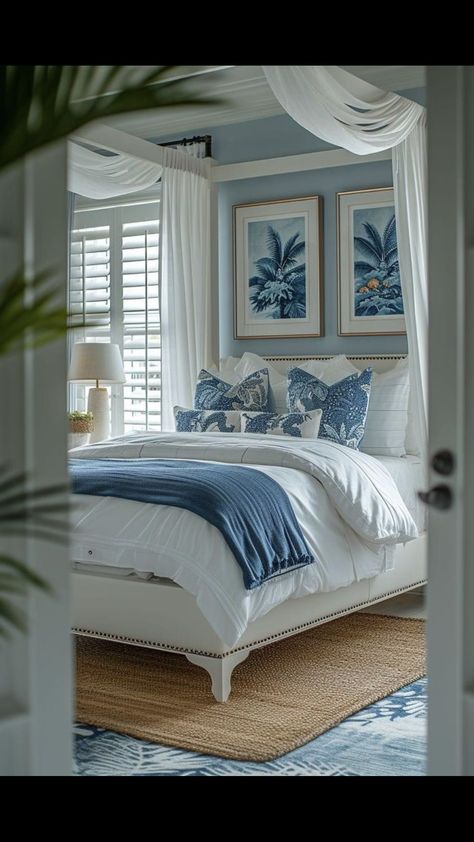 Greek Bedroom Ideas, Greek Style Bedroom, Greek Inspired Bedroom, Diy Game Board, Greek Bedroom, Costal Bedroom, Surf Room Decor, Blue And White Decor, Gaming Area