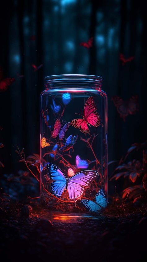 Butterfly Jar IPhone Wallpaper HD - IPhone Wallpapers : iPhone Wallpapers Butterfly Jar, Hd Dark Wallpapers, Iphone Wallpaper Stills, Pretty Wallpapers Tumblr, Butterfly Wallpaper Backgrounds, 2160x3840 Wallpaper, Original Iphone Wallpaper, Whatsapp Wallpaper, Wallpaper Animes