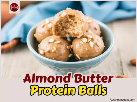 Almond Butter Protein Balls Almond Butter Protein Balls, Protein Packed Snacks, Protein Balls, Protein Meals, Healthy Food Delivery, Protein Ball, Vanilla Protein Powder, Natural Sweeteners, Shredded Coconut