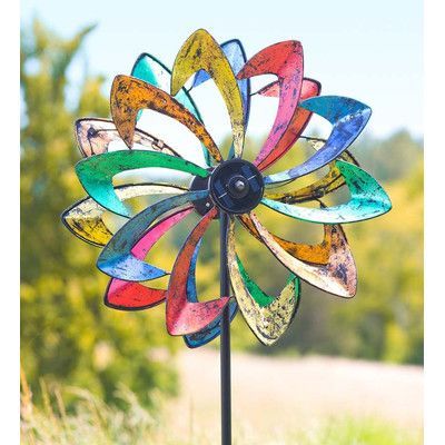 Solar Wind Spinners, Kinetic Wind Spinners, Flower Spinner, Garden Wind Spinners, Garden Spinners, Metal Windmill, Metal Wind Spinners, Led Flower, Collections Etc