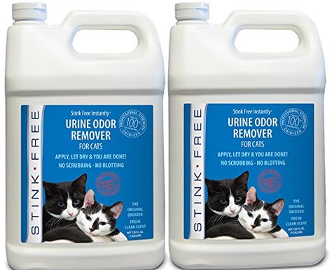 Stink Free Instantly Urine Odor Remover for Cat Urine 2 128oz 2 1gallon Jugs ** See this great product. (This is an affiliate link) #CatLitter Urine Odor Remover, Cat Urine Remover, Urine Odor, Stain Removers, Cat Odor, Cat Urine, Sweat Stains, Cat Beds, Pet Odors