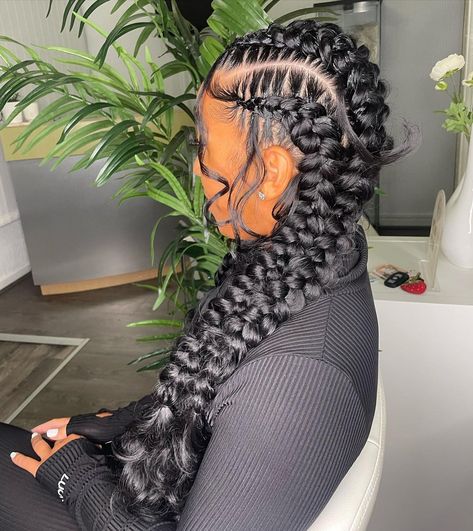 NEW SERVICE ALERT 🚨🦋 inspired by the amazing @braidsbytattii 🦋🦋🦋 Butterfly Braids!!! I love this look - Can be booked anytime not just on b… | Instagram French Braid Extensions, Dutch Braid Styles, Butterfly Braids, Protective Style Braids, Braid Extensions, Butterfly Braid, Big Box Braids Hairstyles, Goddess Braids Hairstyles, Box Braids Hairstyles For Black Women