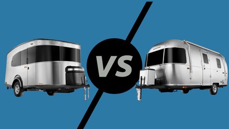 The Two Smallest Airstreams, Head-to-Head: Basecamp vs Bambi Even the smallest Airstreams can offer that sleek style and comfort you’re imagining. While most Airstreams are around 25 to 30 feet, the smallest are even more compact but still offer many of the same comforts. Let’s look at two of the smallest campers you can buy. […] The post The Two Smallest Airstreams, Head-to-Head: Basecamp vs Bambi appeared first on Drivin' & Vibin'. Diy Teardrop Trailer, Airstream Basecamp, Airstream Bambi, Small Camper Trailers, Grey Water System, Small Camper, Tiny Trailers, Mobile Living, Water Storage Tanks