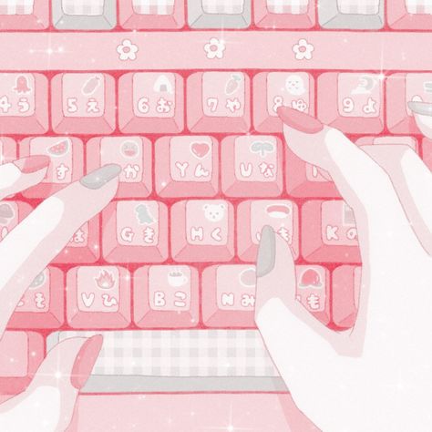 Wallpers Pink, Pastel Pink Icons:), Kawaii Background, Iphone Wallpaper Kawaii, Images Kawaii, Soft Pink Theme, Pink Icons, Key Caps, Pastel Pink Aesthetic