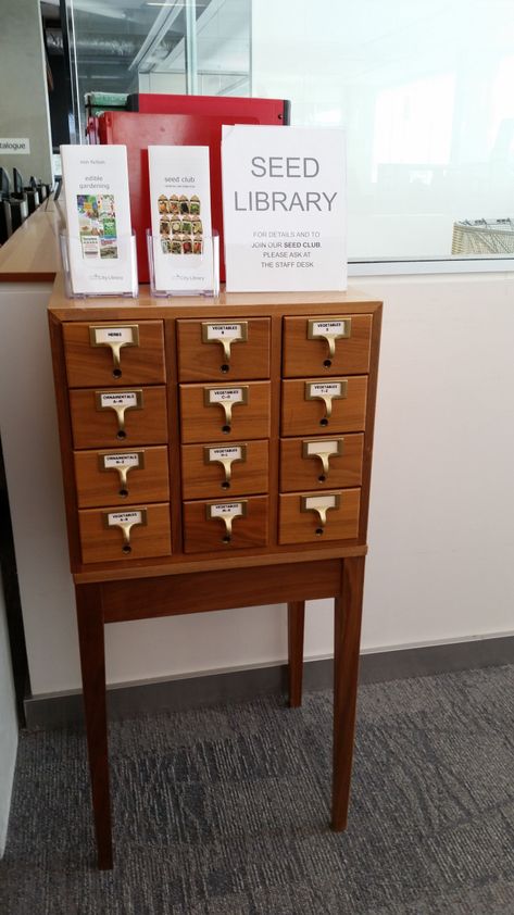 Seed Library Display, Seed Library, Library Project, Sign Up Sheets, Promotion Ideas, Vancouver City, Library Display, Book Promotion, City Library