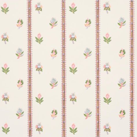 Les Fleurs Exotiques - Antique Rose Wallpapers | Schumacher Rooftop Sunroom, Vintage Flower Wallpaper, Bold Wallpaper, Luxury Pillows, Bedroom Color, Wallpaper Rolls, Wallpaper Calculator, Antique Textiles, Antique Roses