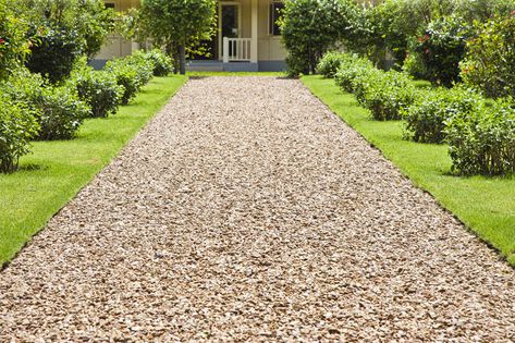 All about Resin Bound & Resin Bonded Gravel » Residence Style Resin Gravel Patio, Resin Pathway Ideas, Resin Bonded Gravel, Resin Gravel, Front Garden Ideas Driveway, Permeable Driveway, Resin Bound Driveways, Cobblestone Pavers, Cobblestone Driveway