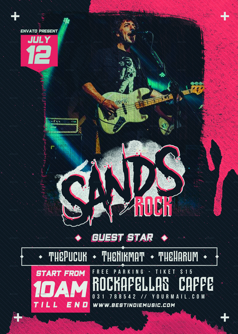 Rock Show Flyer, Concert Posters Modern, Rock Band Concert Poster, Concert Poster Design Ideas, Rock Music Festival Poster, Rock Concert Poster Design, Concert Flyer Design Inspiration, Concert Design Poster, Band Flyer Design